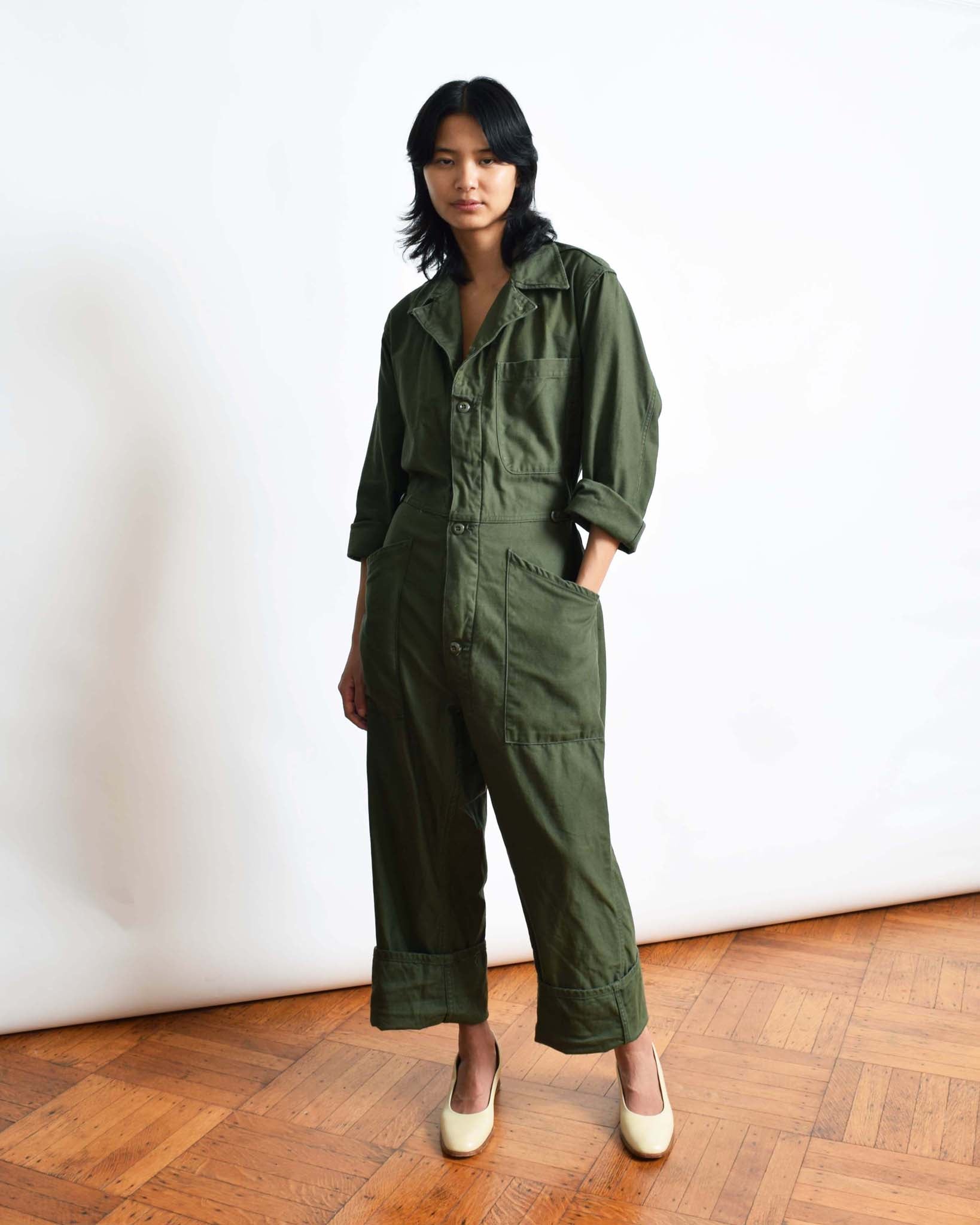 Vintage Army Green Flight Suit – Narro