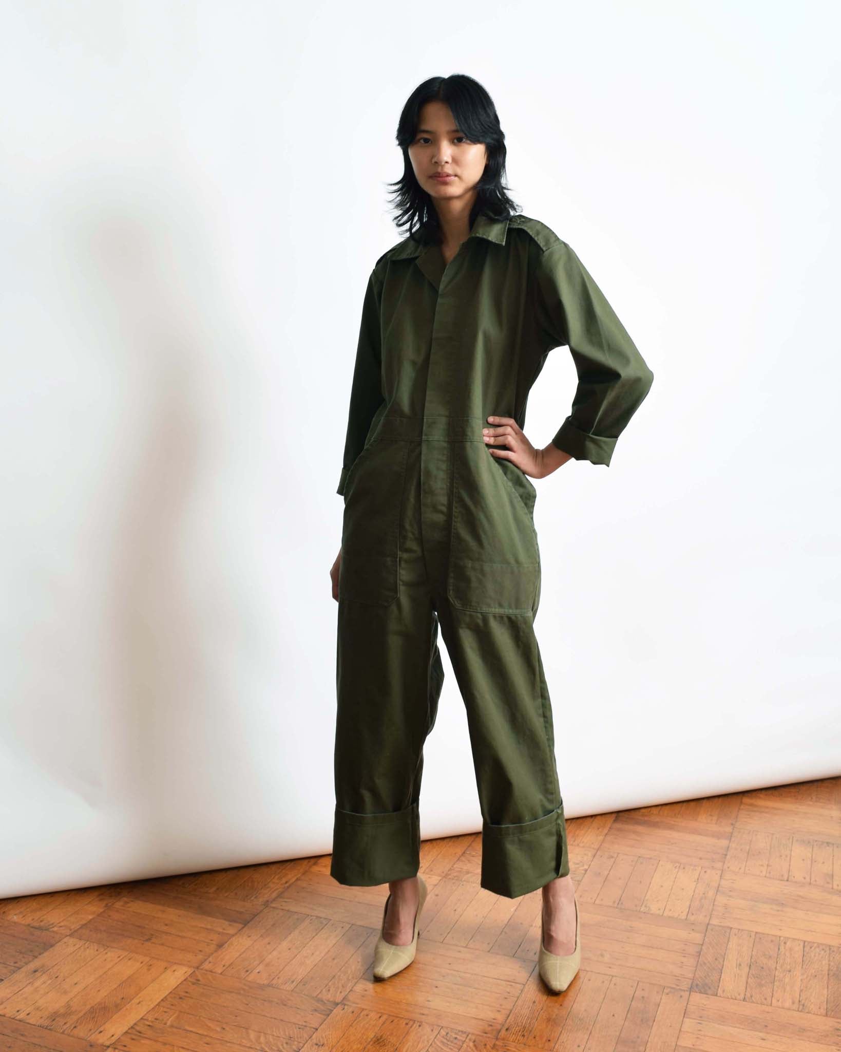 Vintage Army Green Coveralls – Narro