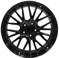21 Inch Rims Fits Porsche Cayenne Turbo S GTS Base 2019 Gloss Black Mesh Spyder Wheels