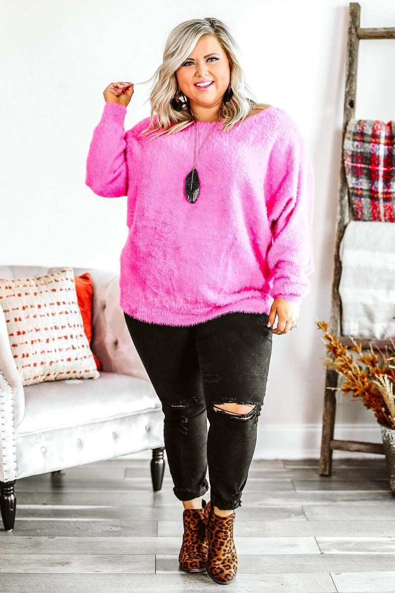 Pink Plus Sweater, Pink Plus Top, Curvy Let Simplify