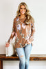Glitzy Girlz Boutique S / Brown Gonna Be So Good Top | Trendy Top