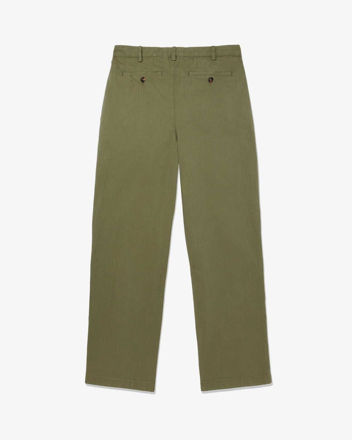 Classic Double-Pleat Herringbone Pant - Noah