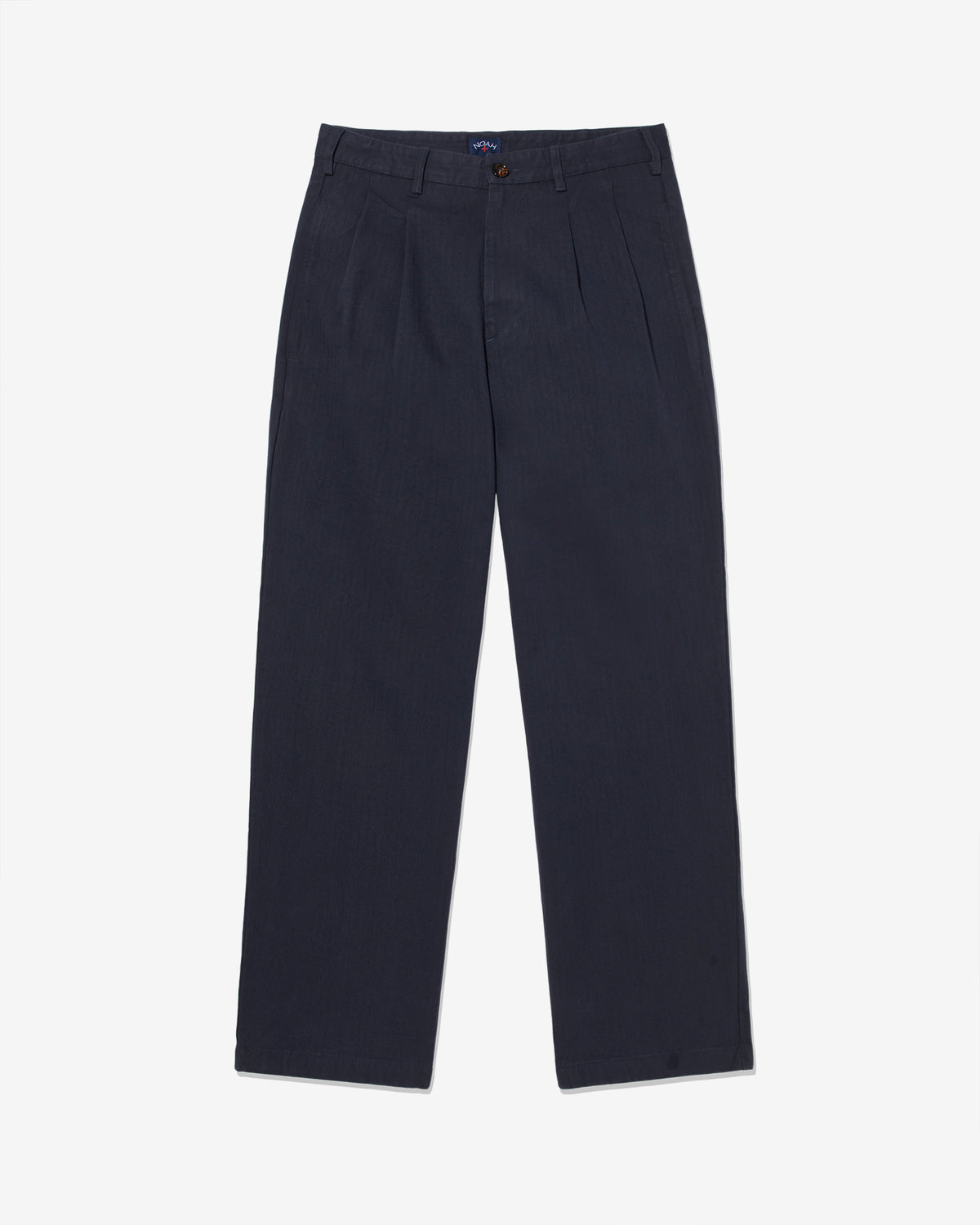 Classic Double-Pleat Herringbone Pant - Noah