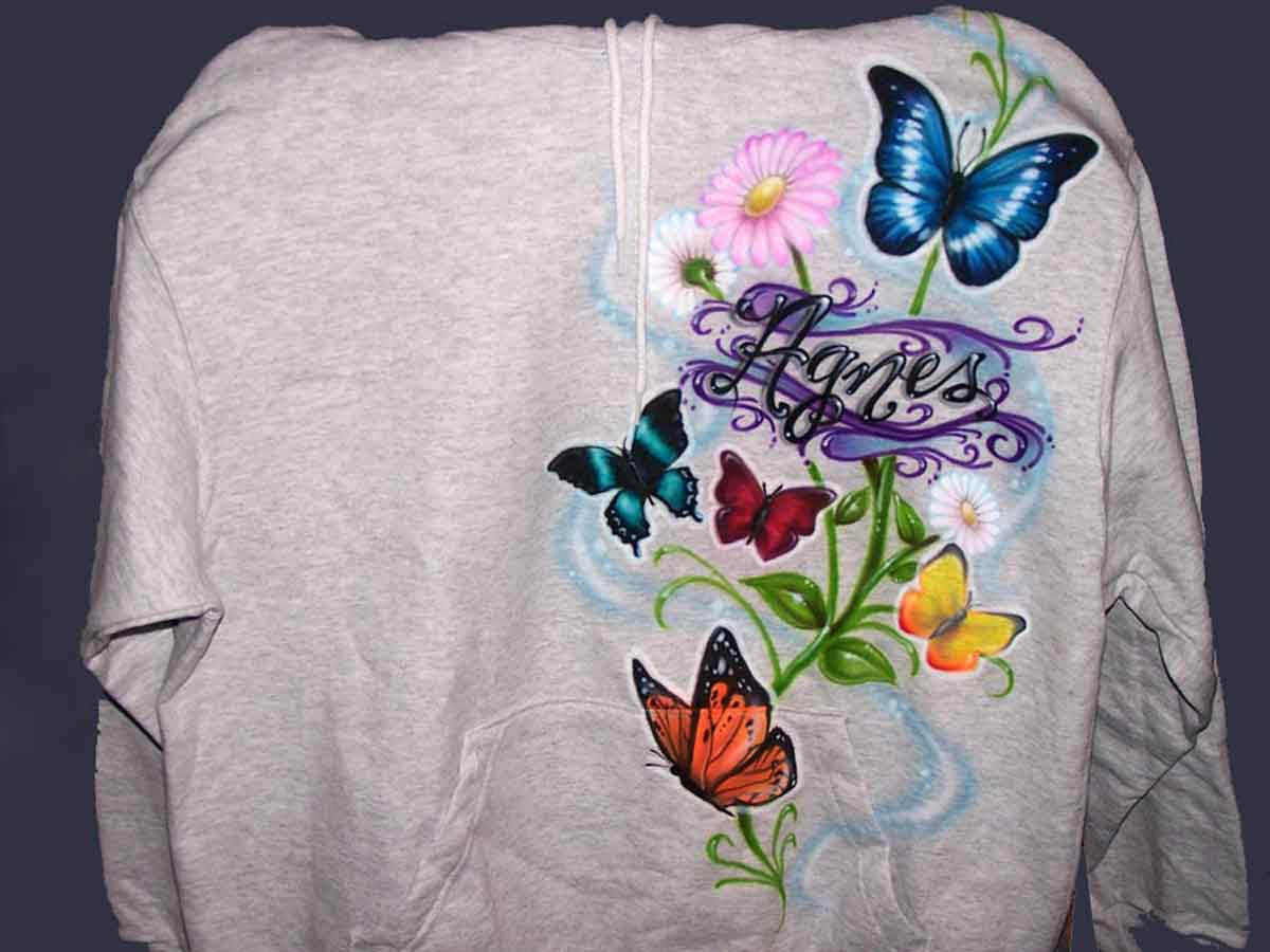 custom airbrush sweatshirts