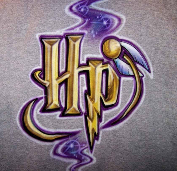 Airbrushed Harry Potter Freestyle Quidditch Logo Custom T-Shirt or Swe