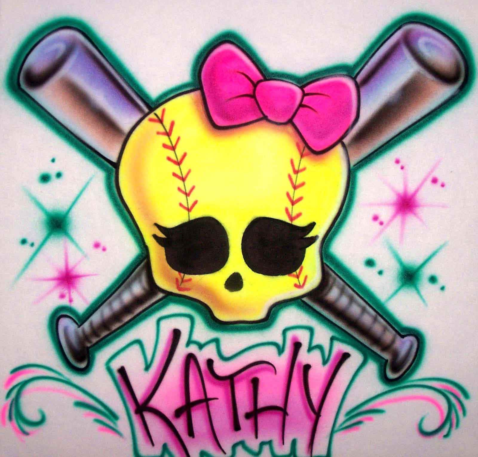 Cute Softball Drawing Fan art is a great way to show your