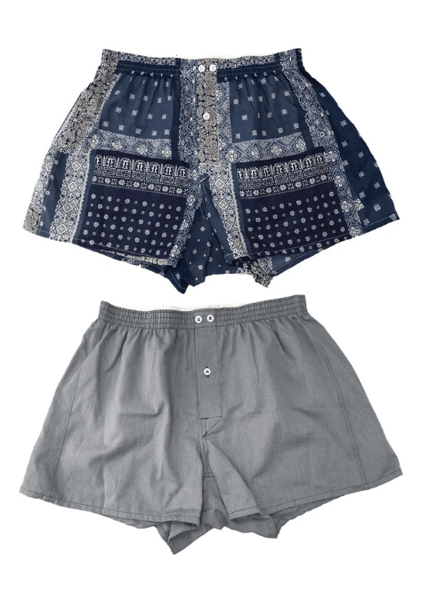 Anonymous Ism - Bandana&Solid 2PACK Boxers - Blue