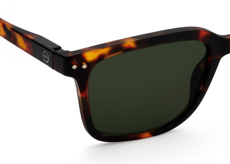 IZIPIZI Paris Sunglasses #L Tortoise Green Lenses