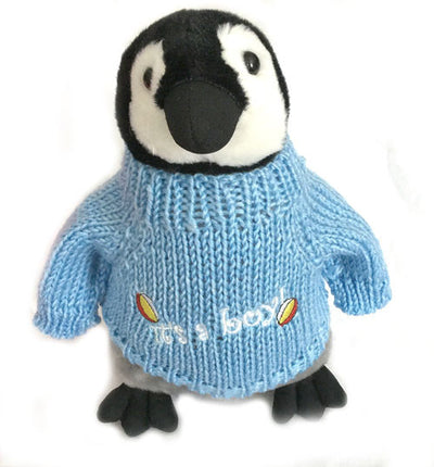 Happy Birthday Penguin Plush with Purple Sweater (10 Tall) – Penguin Gift  Shop