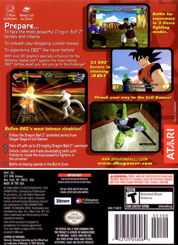 Dragon Ball Z: Budokai (Nintendo Gamecube, 2003) - Red Ant ...