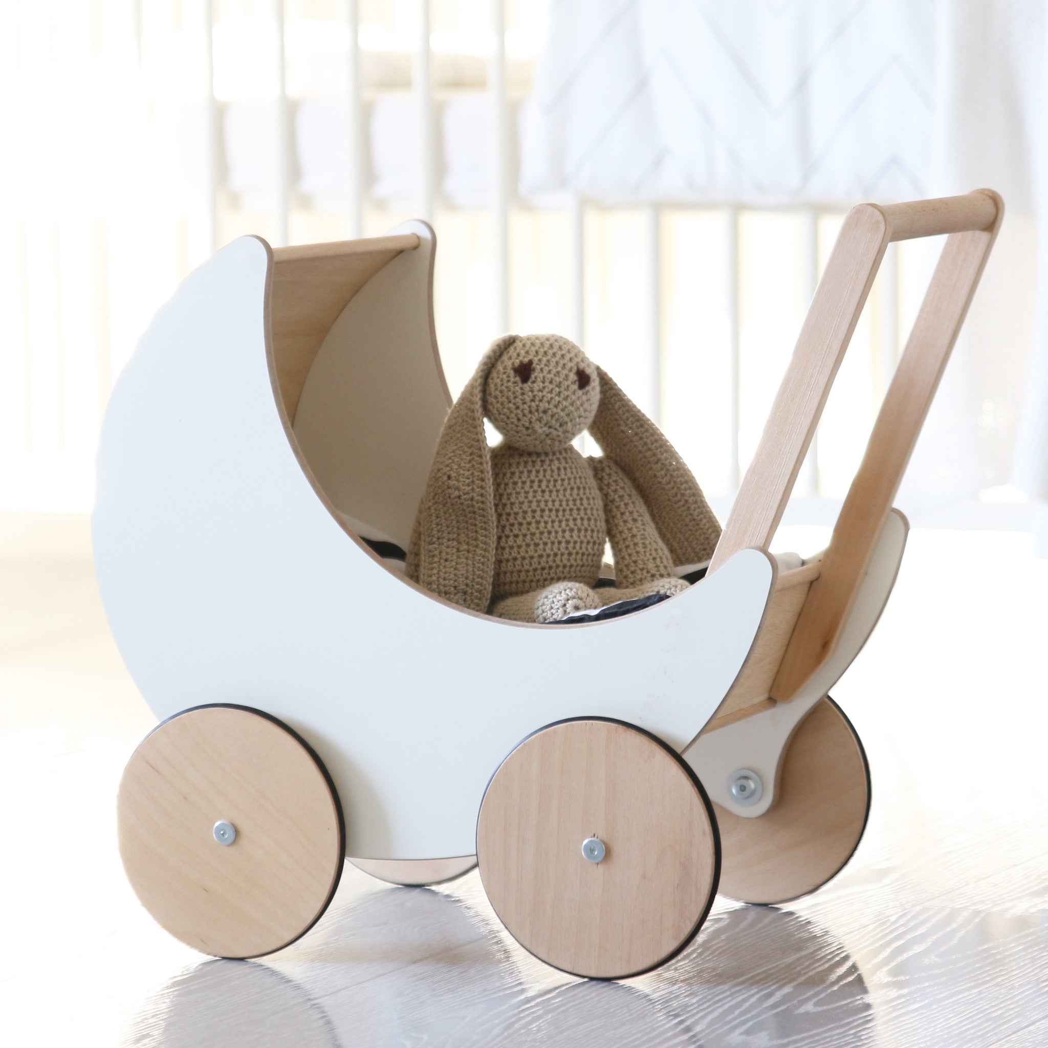 wooden toy pram