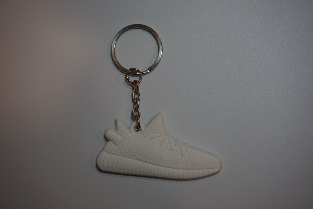 Yeezy Boost 350 V2 Triple White Sneaker Keychain Laced Different