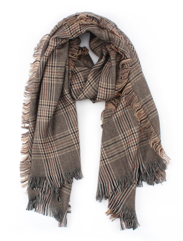 check scarf womens