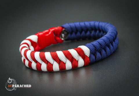 Wide Stitched Fishtail Paracord Bracelet (Woodland USA) – Surf City Paracord,  Inc.