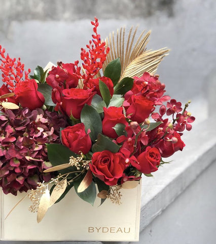 The Firecracker Red Rose Valentines Day Flower Box | BYDEAU Hong Kong