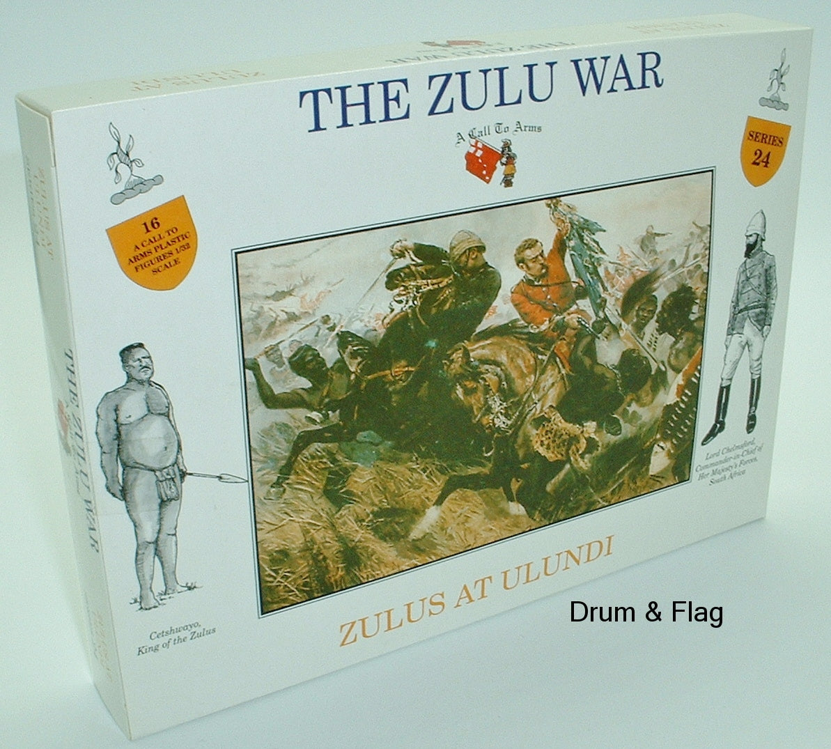 A Call To Arms 24 Zulus At Ulundi 1 32 Scale Zulu Warriors Drumandflag