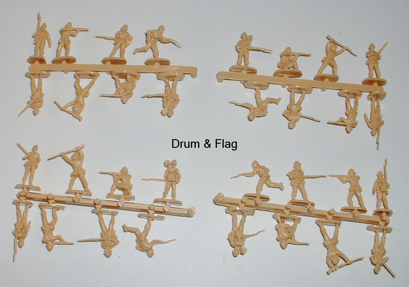 A Call To Arms Set 57 British Infantry Zulu War 1 72 Scale Plas Drumandflag