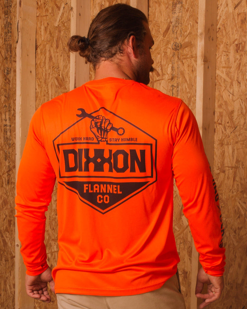 Working Class UV Long Sleeve T-Shirt - Orange - gregorymendez