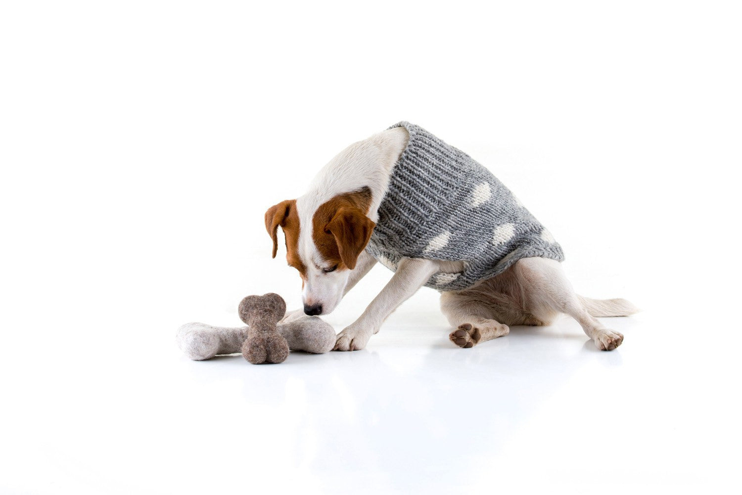 felted wool dog toys