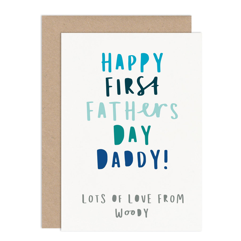 Personalised First Father's Day Card