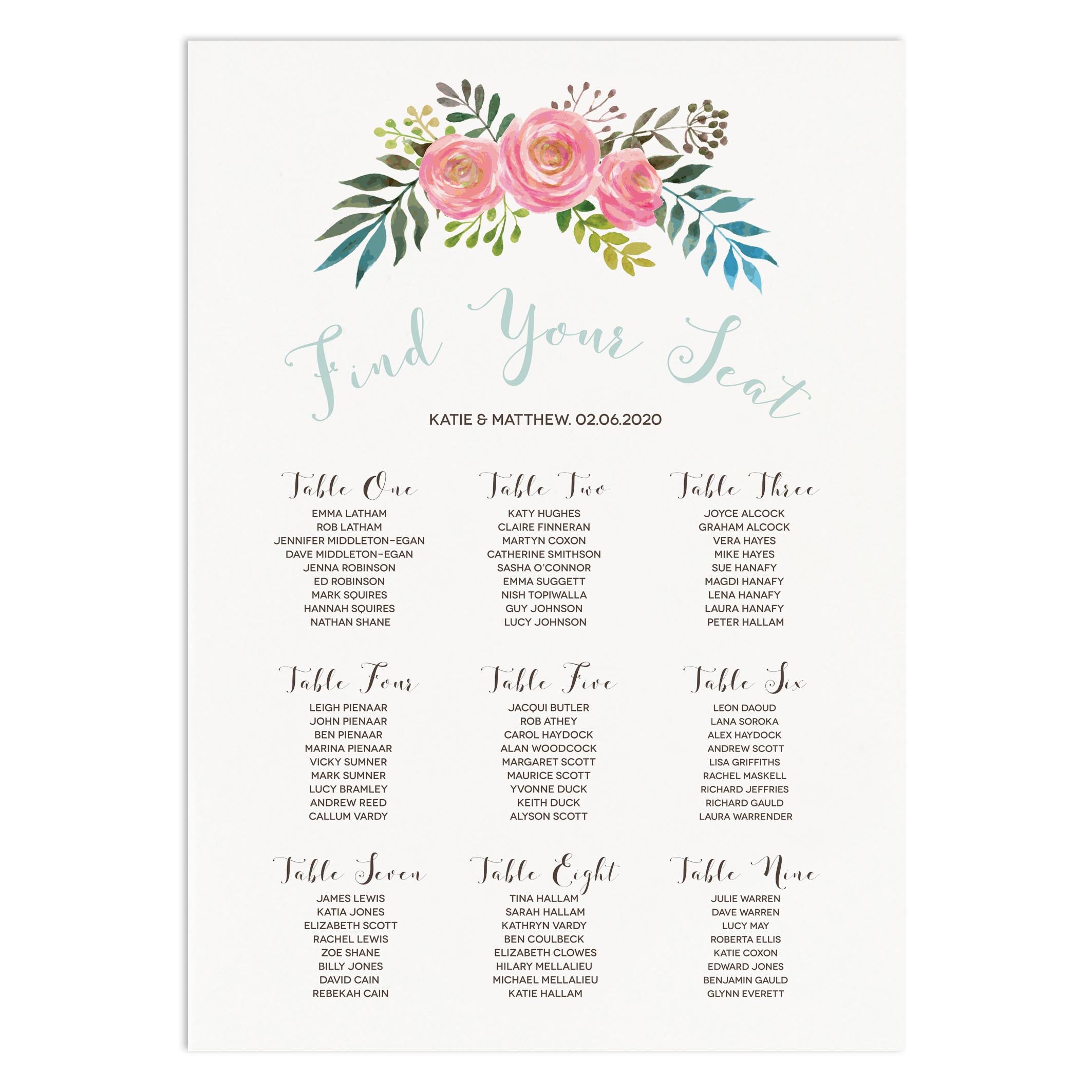 Floral Table Plan Russet And Gray Reviews On Judgeme