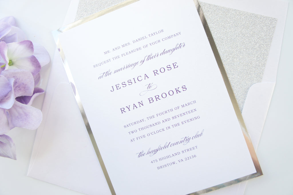 elegant wedding invitations