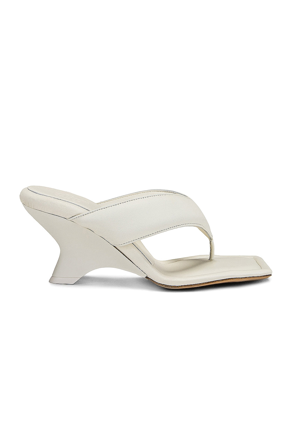 Gia 6 Leather Thong Sandal in Ivory – T. Boutique