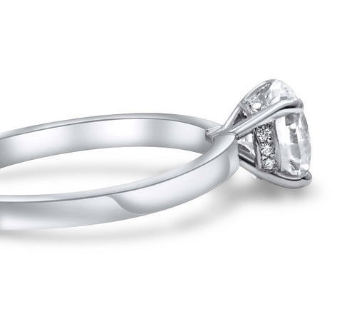 Simple Lab Diamond Engagement Wedding Ring 14K18K Real Gold Diamond Ring -  China Wedding Ring and Diamond Rings price | Made-in-China.com