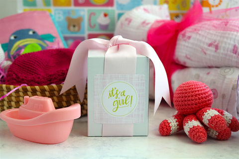 It's a Girl Gift Basket, Baby Girl Cookies