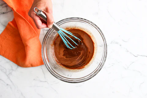 Grey Ghost Bakery S'mores Mason Jar Desserts - Whisking Chocolate Ganache