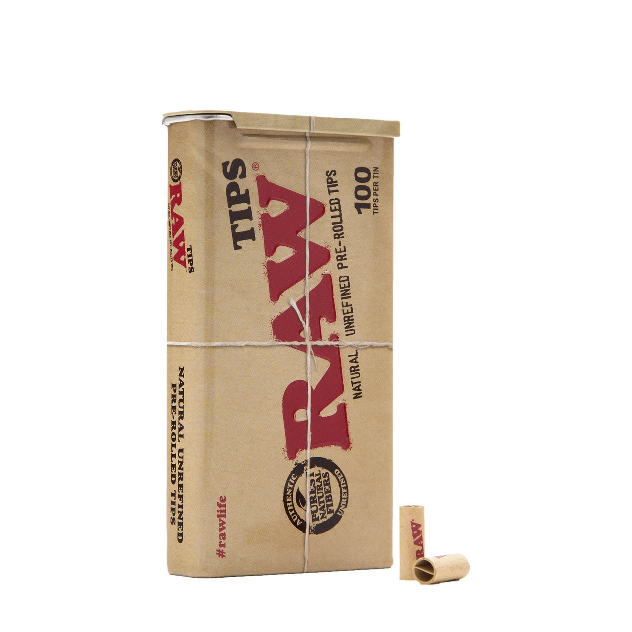  RAW Natural Unrefined Pre-Rolled Perfecto Cone Tips 100 Tips  per Pack (1 Pack) : Health & Household