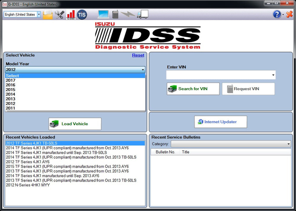 isuzu idss ii 2018 isuzu diagnostic service system