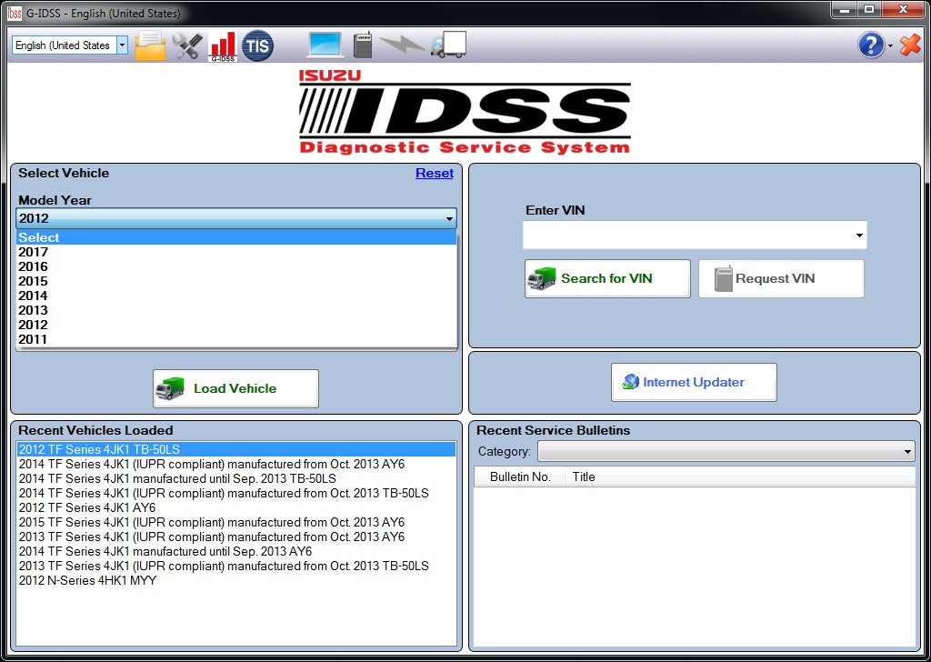 
                  
                    El sistema de servicio de diagnóstico de Isuzu IDSS II 02/2017 incluye G-IDS y E-IDSS para el soporte global, la instalación y el soporte en línea completos
                  
                