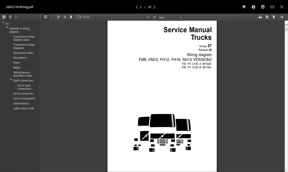 Volvo Trucks Wiring Diagrams Full Pdf Collection The Best Manuals Online
