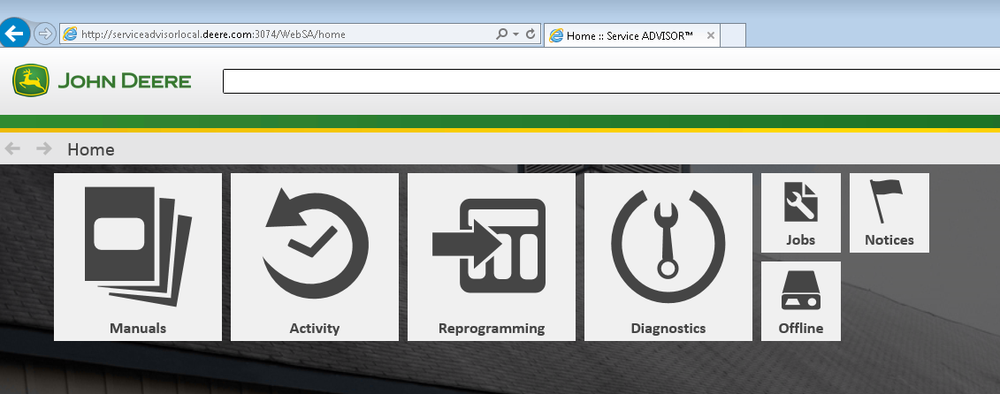 john deere service advisor websa error