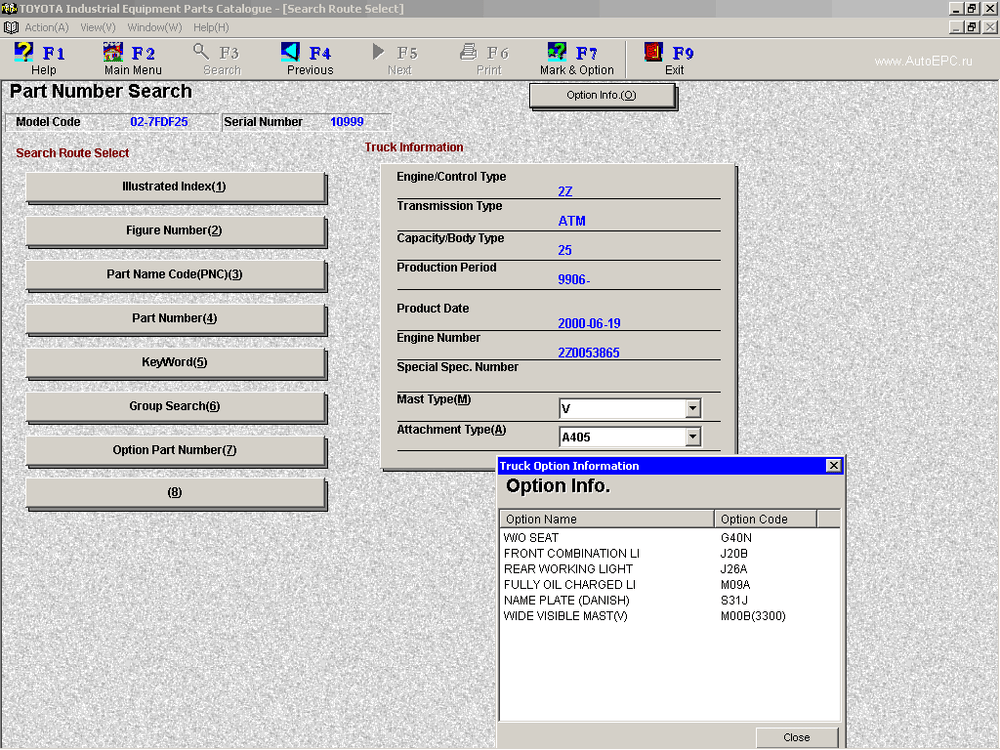 toyota general epc data