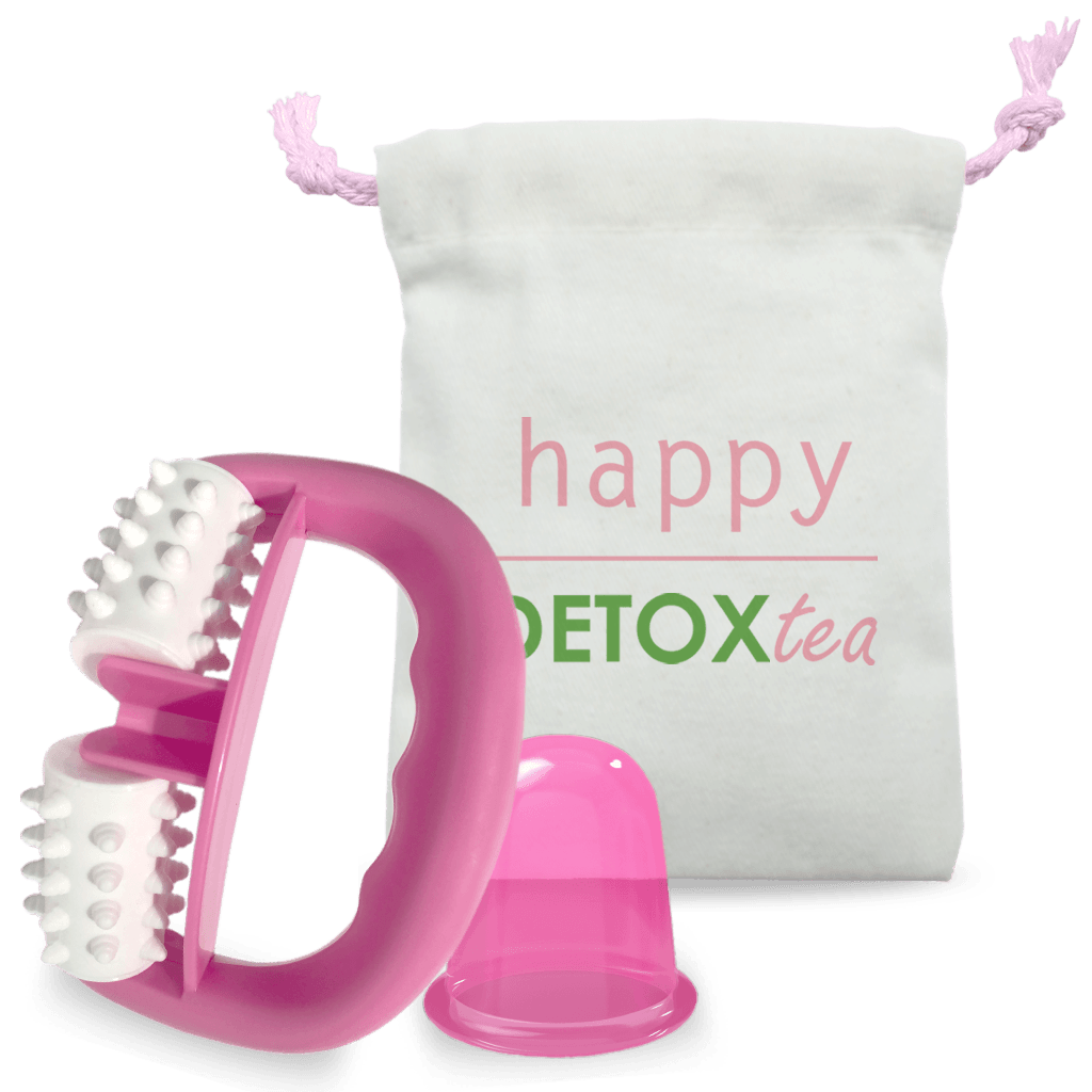 Anti Cellulite Und Massageroller Set Happy Detox Tea
