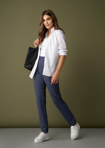 Women's tall pull-on traveler pant in Smoky Blue