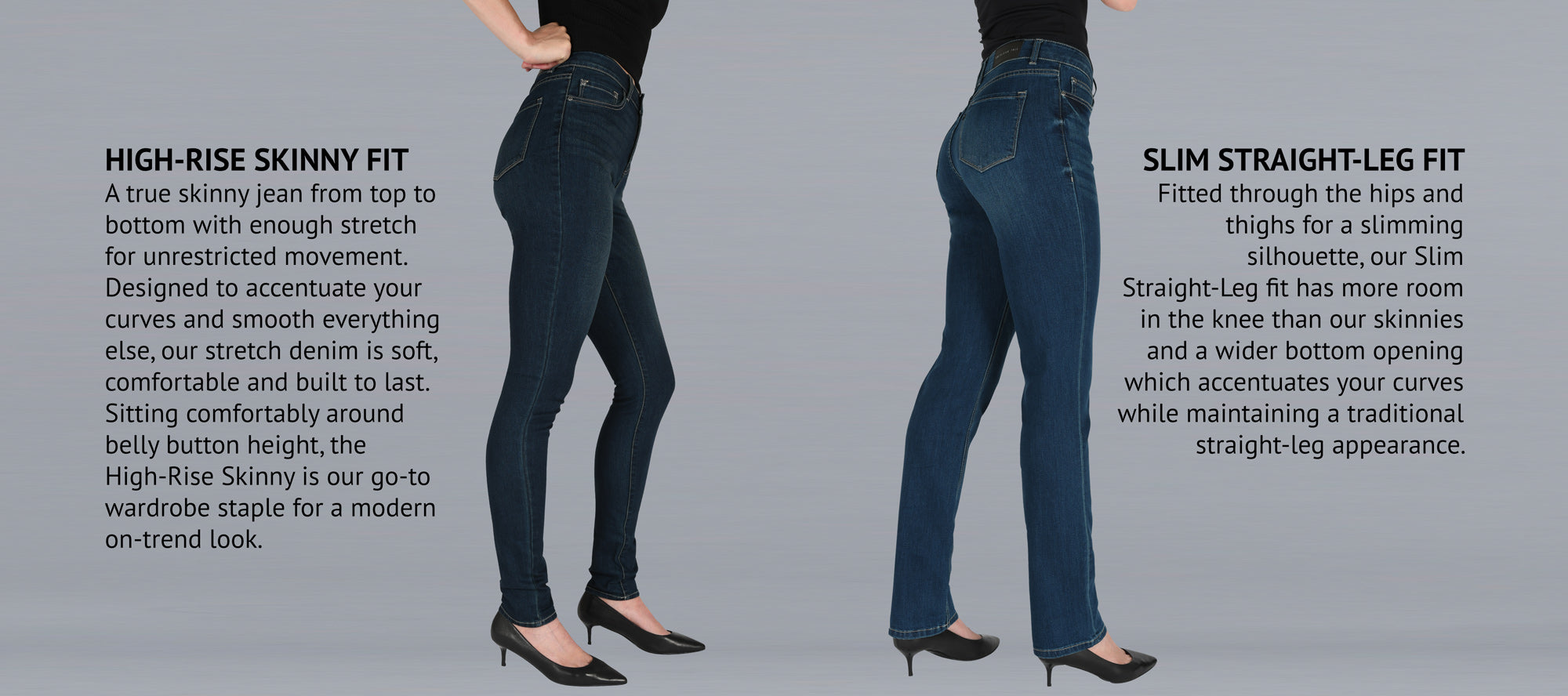 slim fit skinny leg jeans