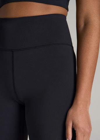 Mid Rise Run Legging for Tall Women in Black