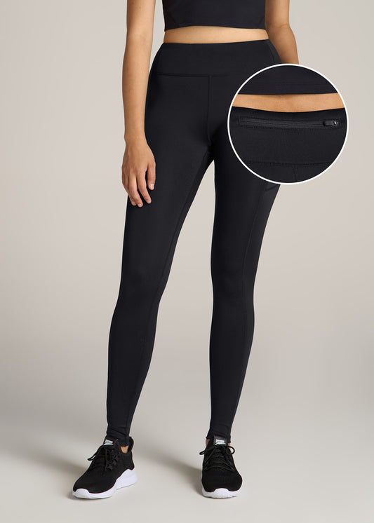 American-Tall-Women-Performance-Pocket-Leggings-Black-front