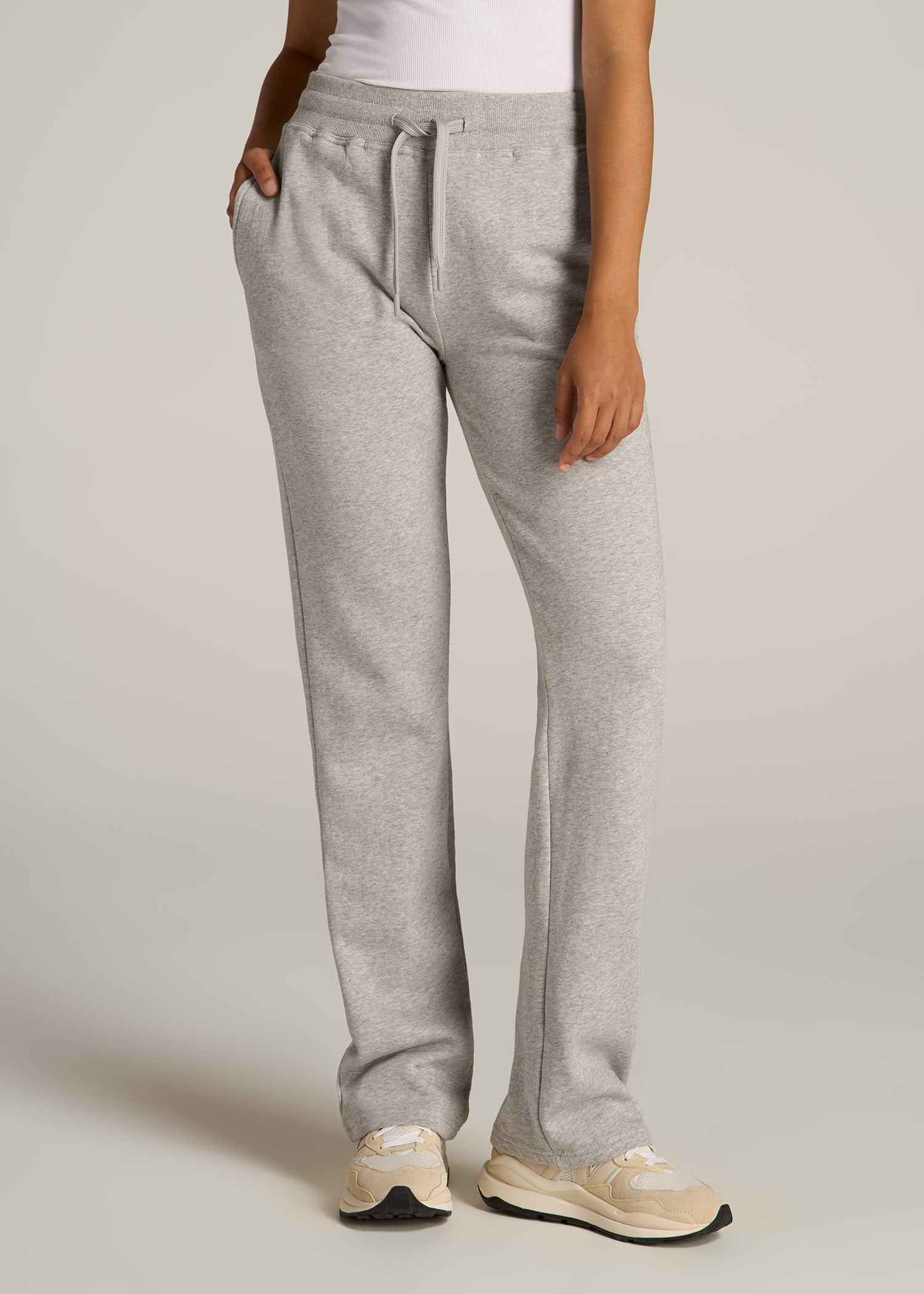 Tall Women's Cotton Flare Legging in Shadow Grey Mix