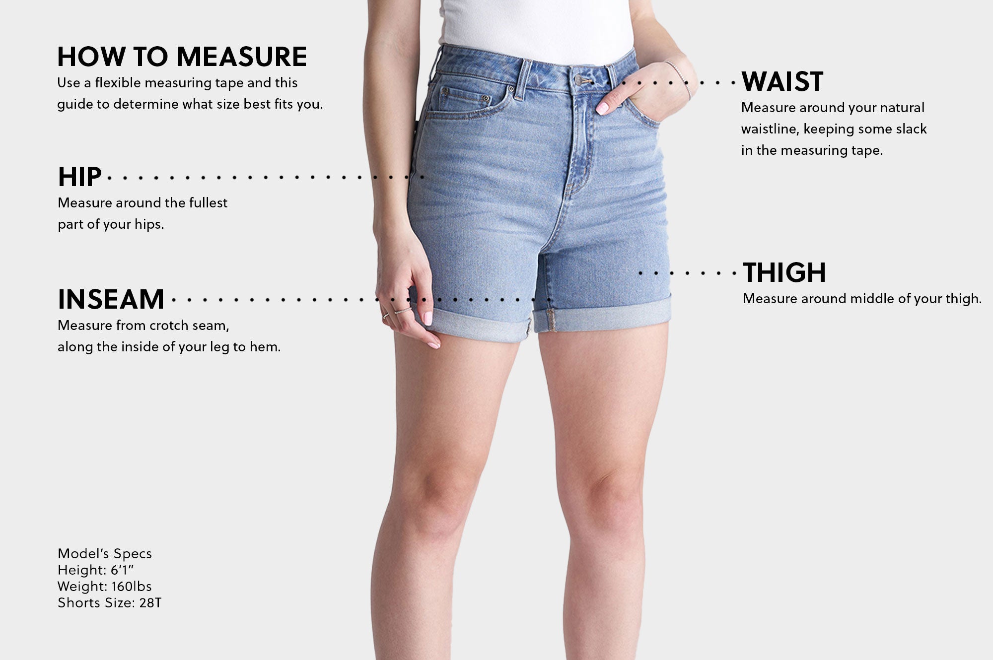 Shorts Length Size Chart