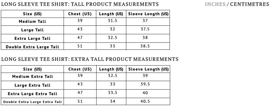 Mens Pants Size Chart Us