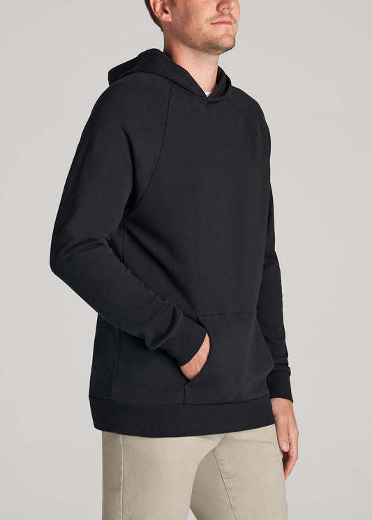     American-Tall-Men-80-20-French-Terry-Raglan-Hoodie-Black-side