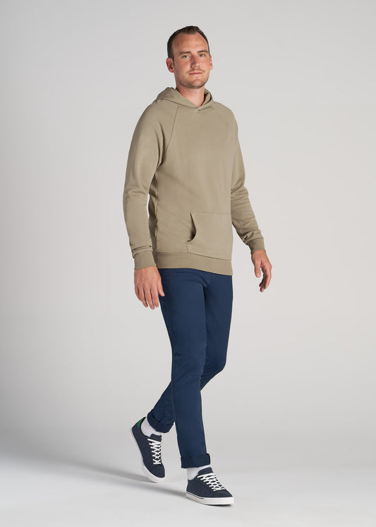         American-Tall-Men-80-20-French-Terry-Raglan-Hoodie-Khaki-full