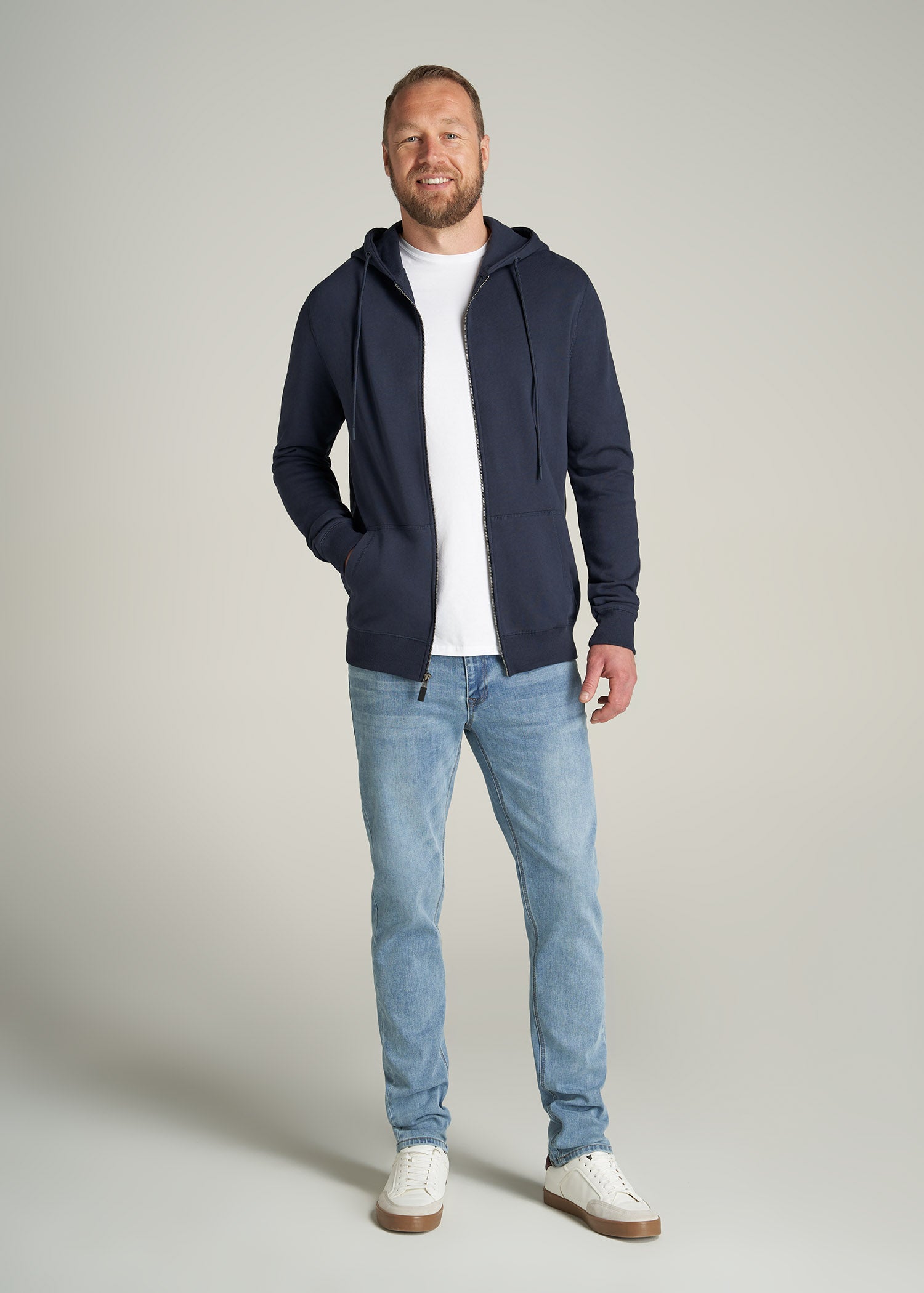 Wearever French Terry Full-Zip Men's Tall Hoodie | American Tall