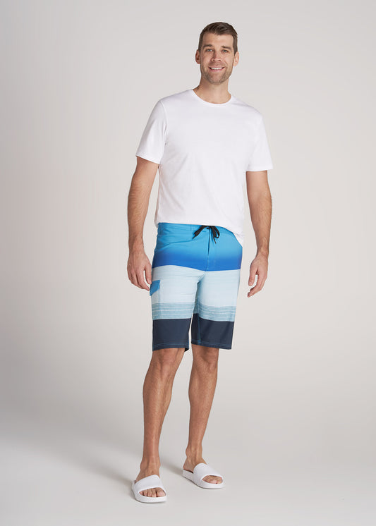     American-Tall-Men-BoardShort-BlueGreenStripe-full