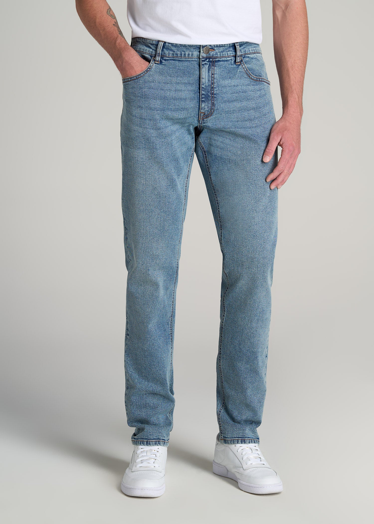 Milo Relaxed Tapered Fit Jeans for Tall Men