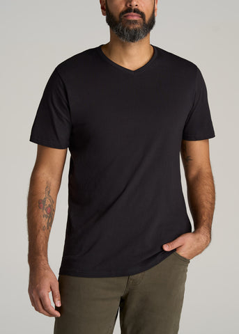 Everyday Scoop Bottom REGULAR FIT T-Shirt for Tall Men in Black